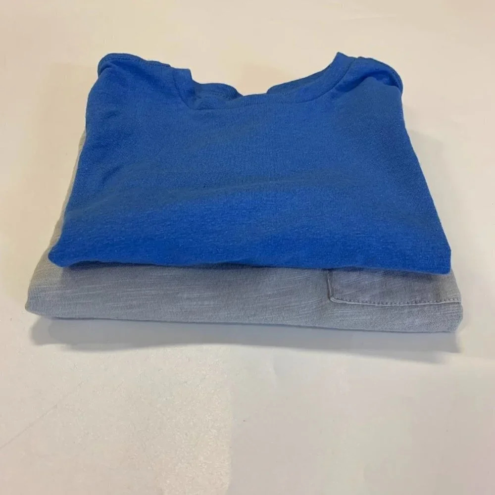 Tucker + Tate Kids' Essential Heathered (Lot of 2) Grey & Blue‎ T-shirt SZ 4 NWT
